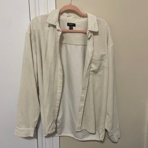 Medium Beige Corduroy Button Up